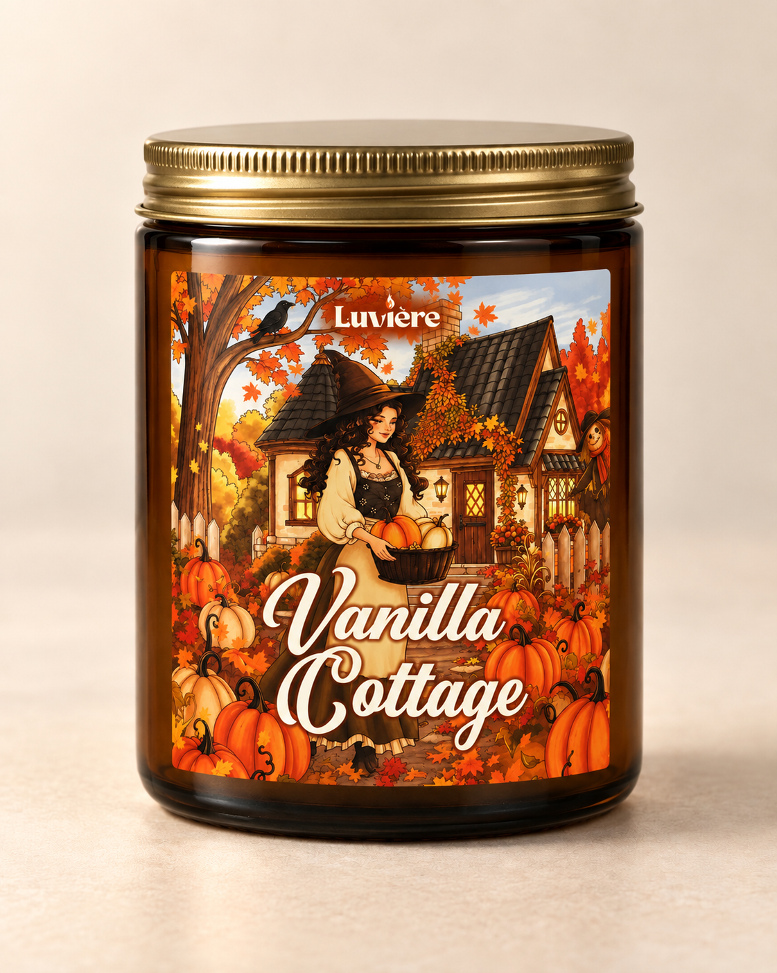 Vanilla Cottage Clean, casa ámbar · vidrio ámbar